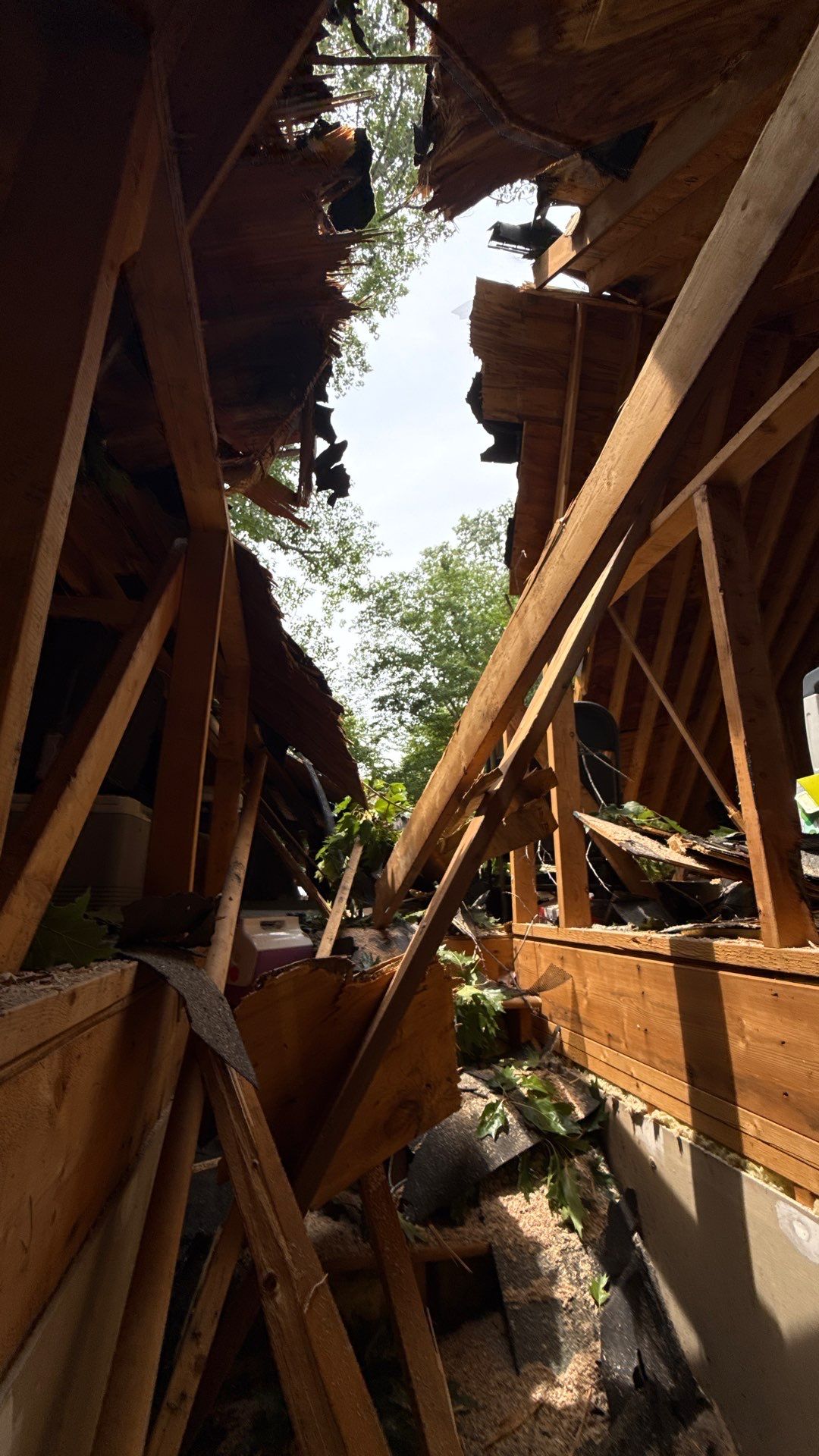 Storm Damage Mitigation and Structural Drying After Tree Impact in Raleigh by One Team Restoration