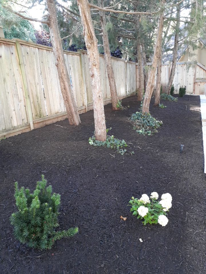 Back Yard Harington Retaining Wall by LAND ESCAPES LLC