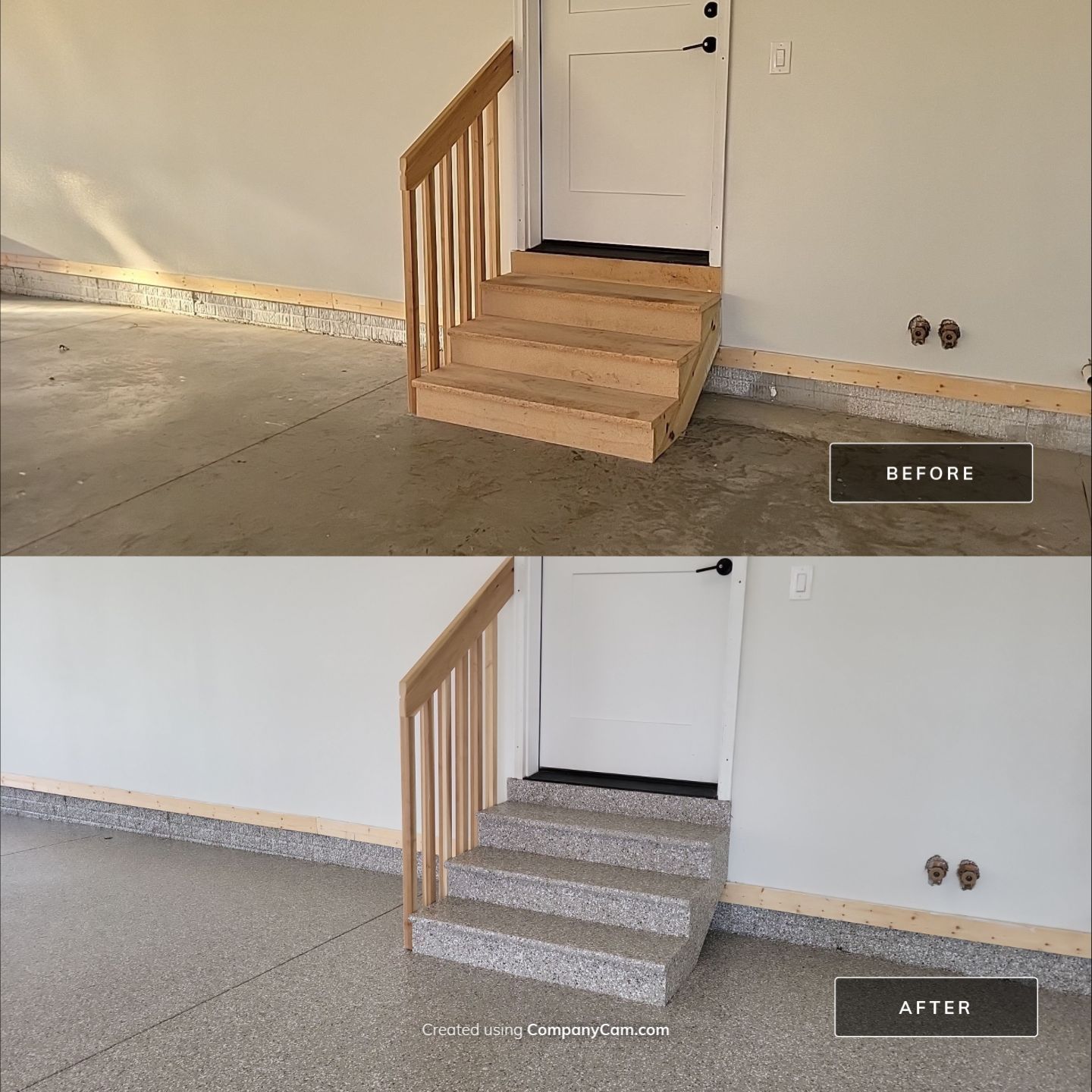 The Total Package: Floor, Stairs and Verticals! by Revival Concrete Coatings, LLC