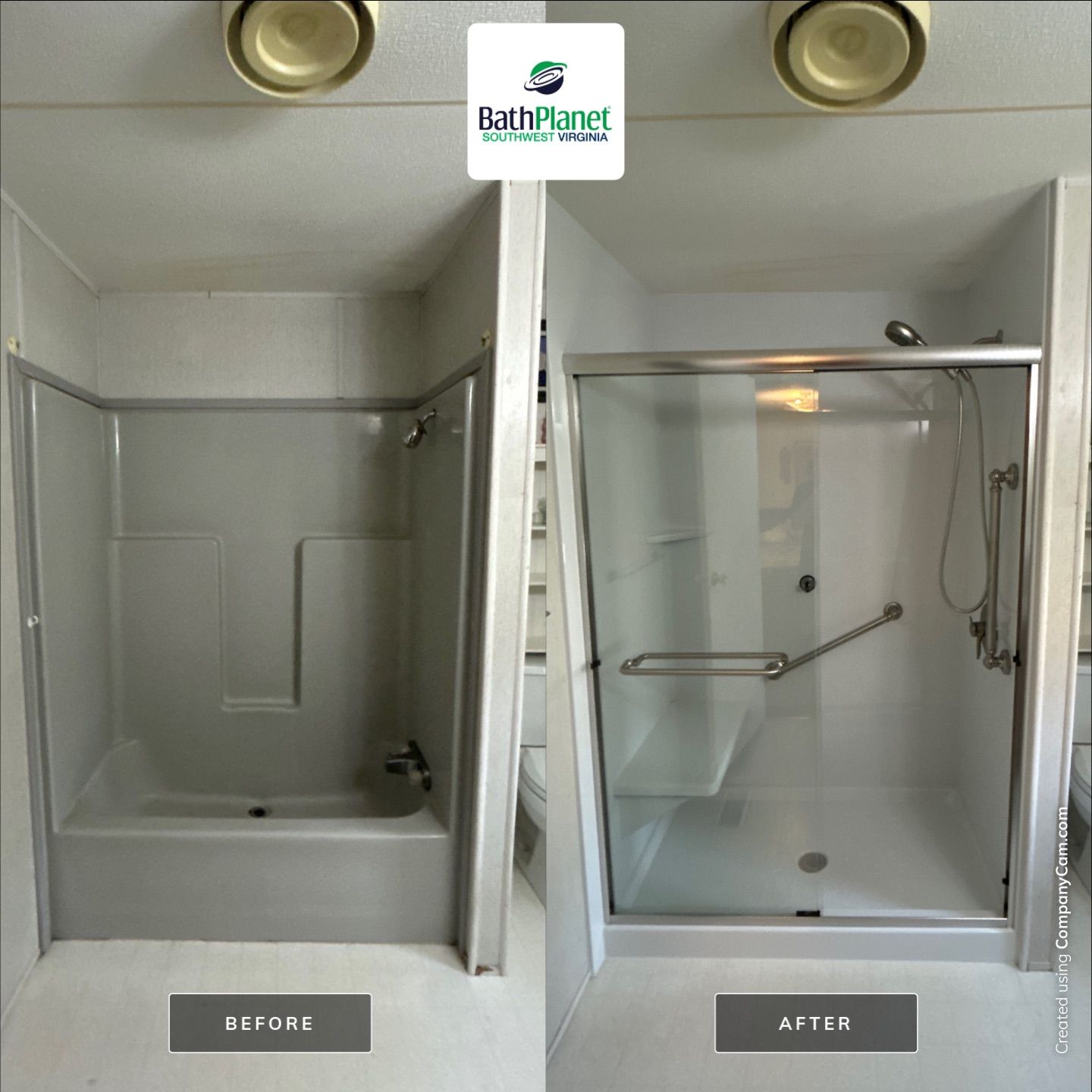 Tub to Shower by BathPlanet SW Virginia