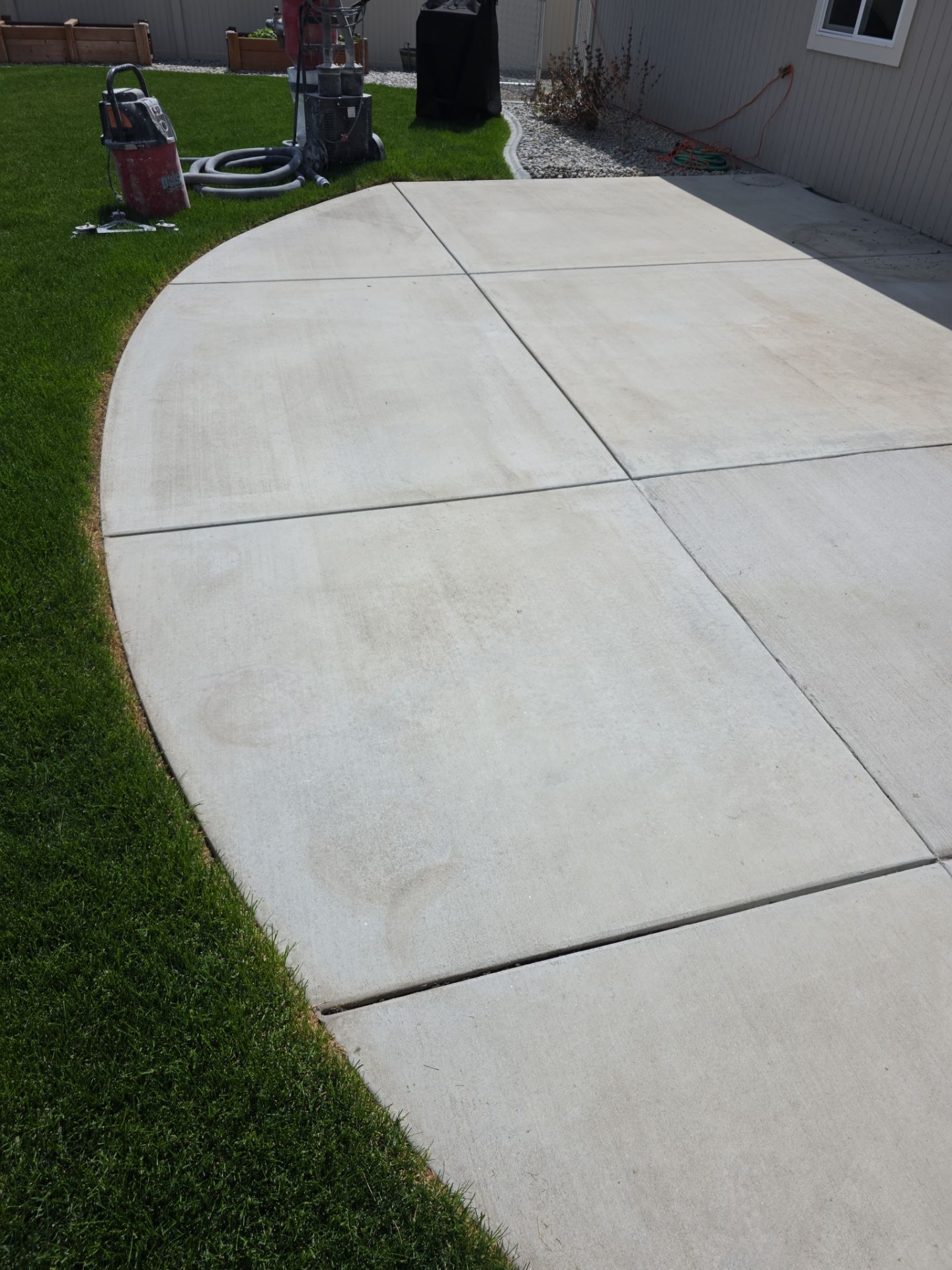 Patio Transformation using Battleship Hybrid by Croc Coatings, LLC