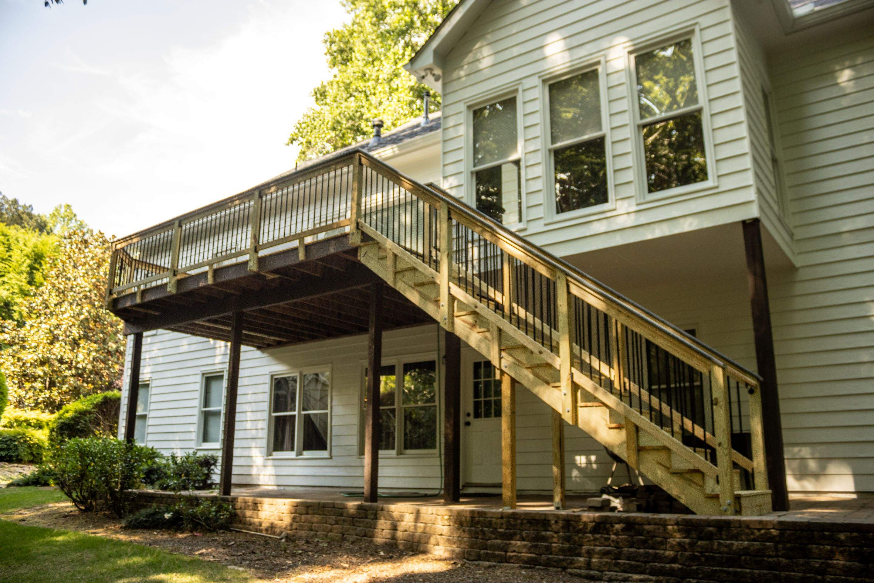 Roswell, GA Wood Deck Resurface, Rotted Wood Replacement, Exterior Painting, & More  by Nelson Exteriors 