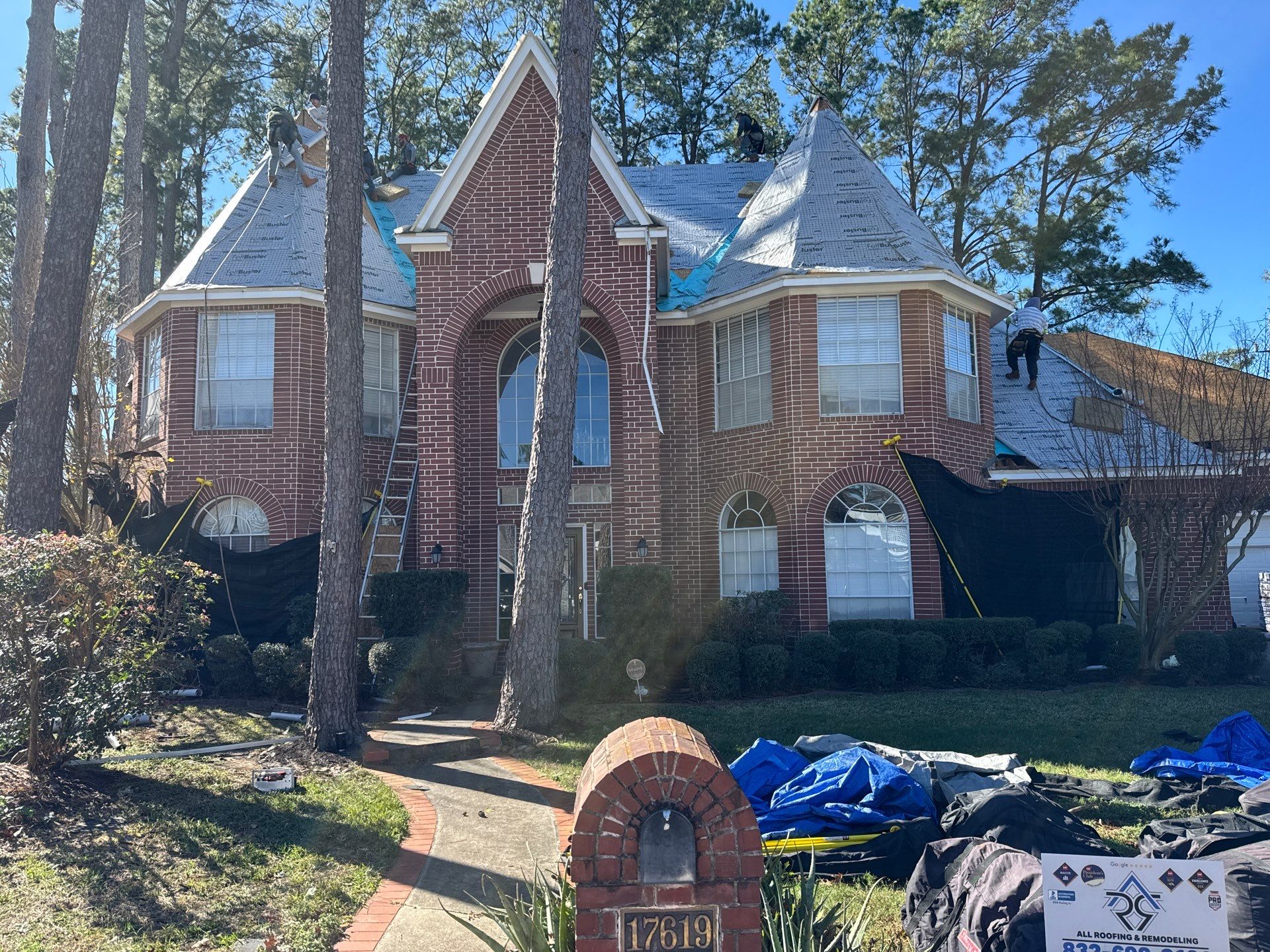 Project in Spring, TX by True Line Roofing and Exteriors