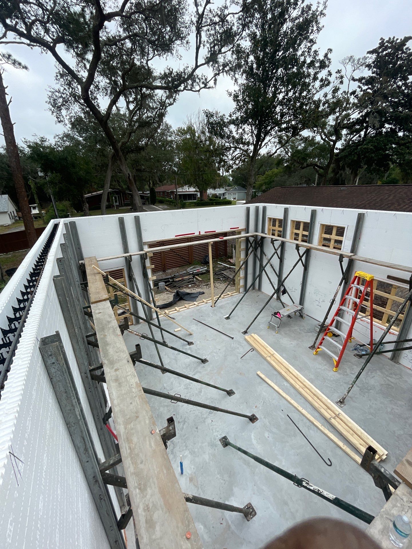 Rick Kates ICF addition by Burlington Concrete & Asphalt Inc