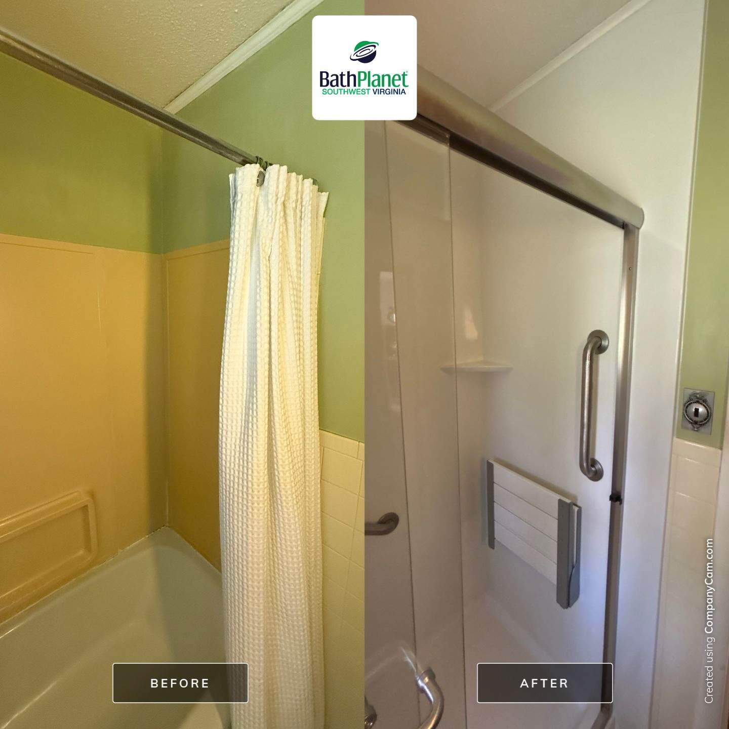 Tub to Shower by BathPlanet SW Virginia