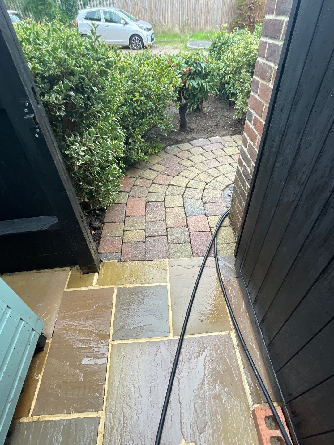 Roof -Patio -Side Path Clean using Honda 15lpm Low Pressure Washing Machine by Ges Exterior Cleaning ltd