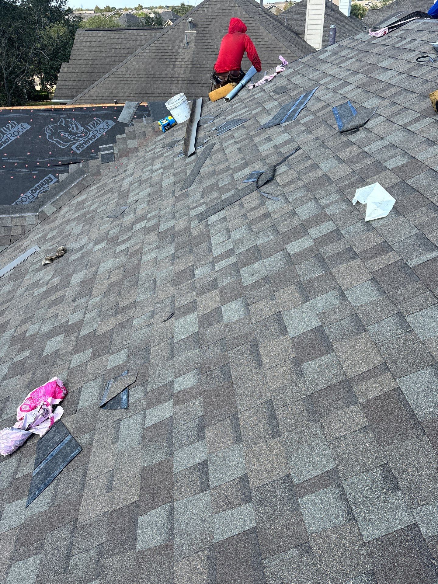 Residential Roofing Installation using Owen's Corning Duration (Lifetime) Shingles by Roof Repair Company