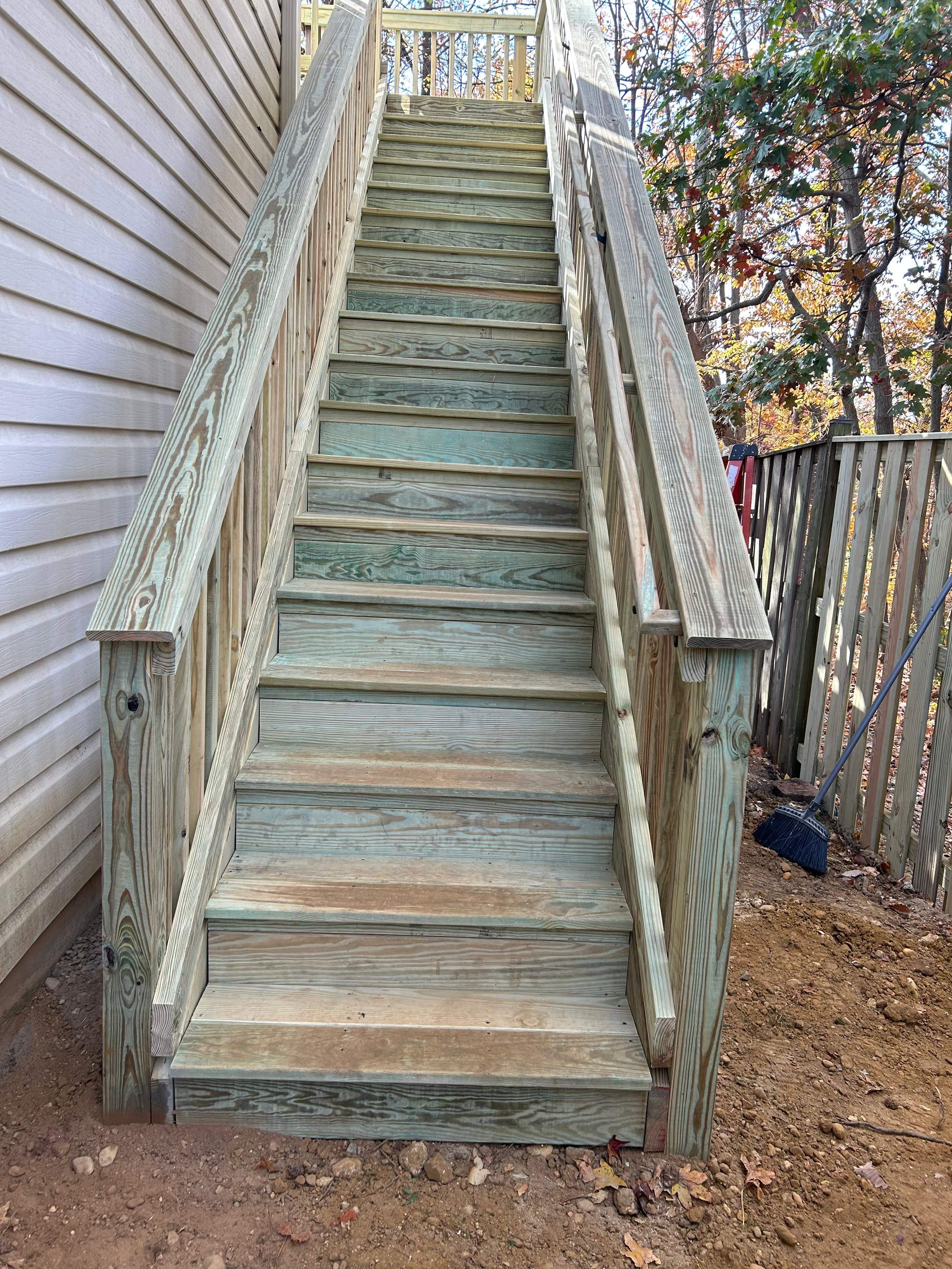 Exterior Carpentry using Pressure Treated Lumber by RJC General Construction, LLC.