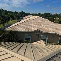 24ga 1.5" Mechanical Seam Sierra Tan by Total Roofing System The Metal Roof Experts
