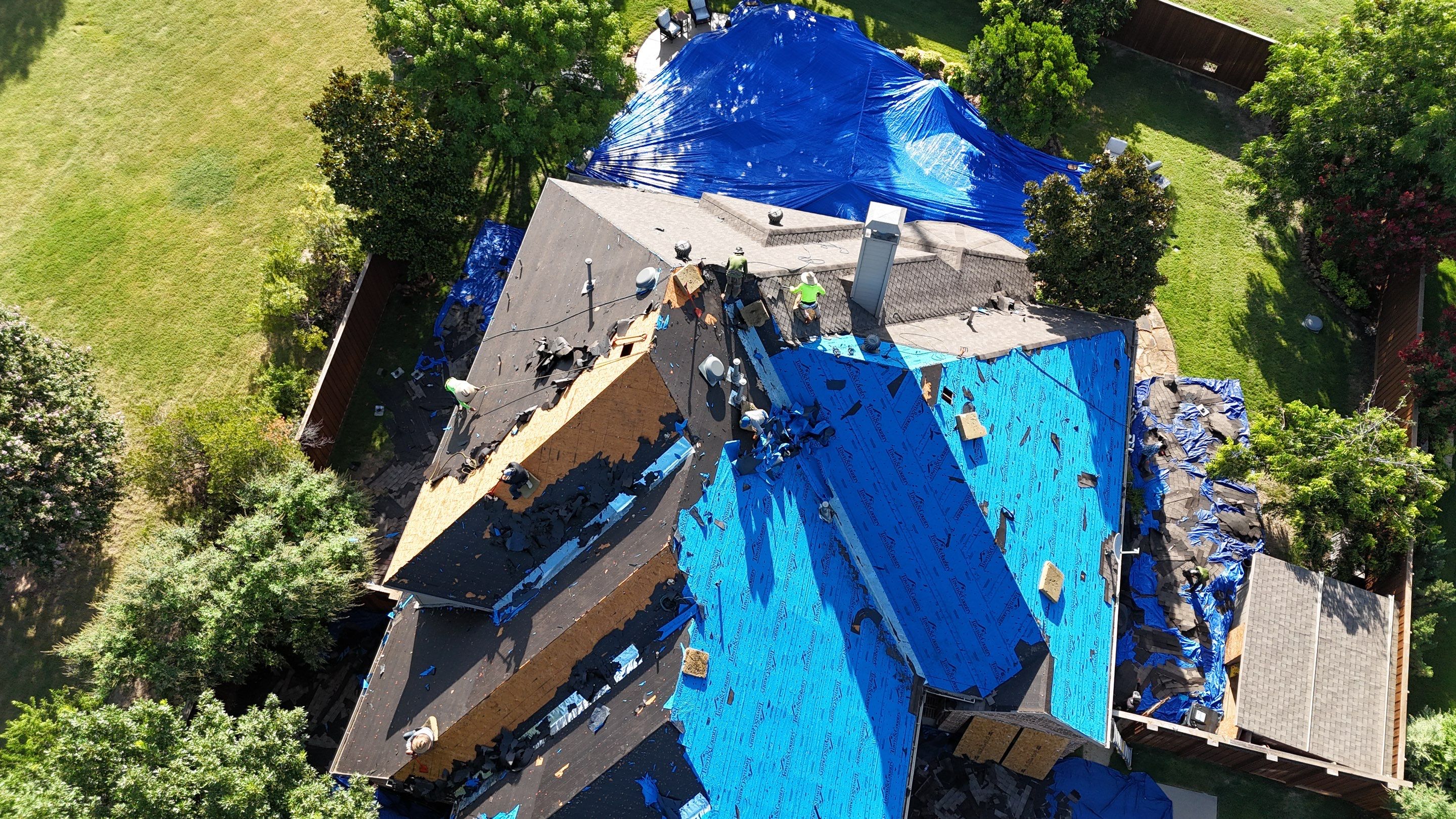 Residential Roof Repair using IKO Dynasty Class 3 Impact Resistant Shingles by Becker Roofing and Exteriors