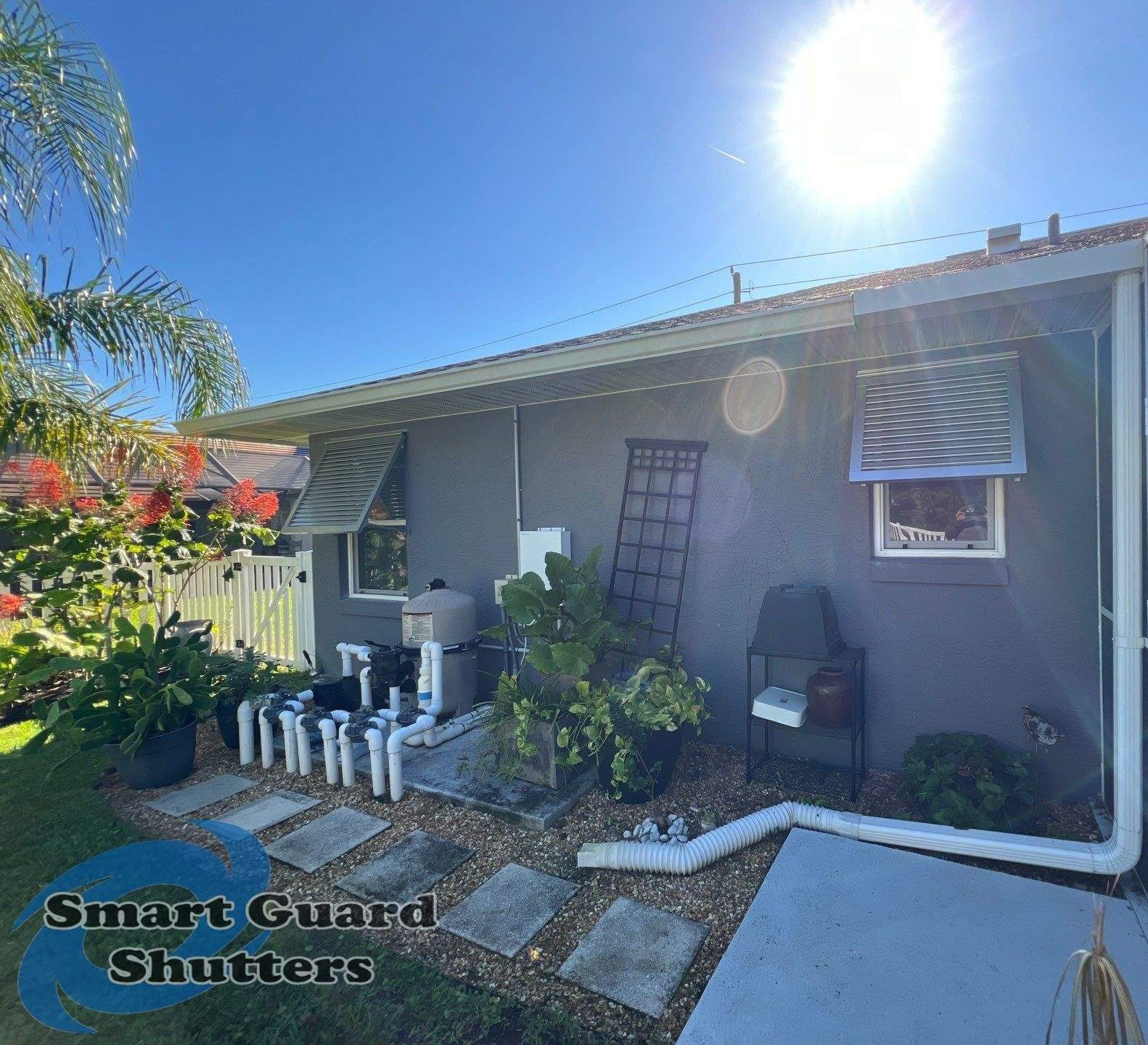 Decorative Bahamas in White Aluminium by Smart Guard Shutters