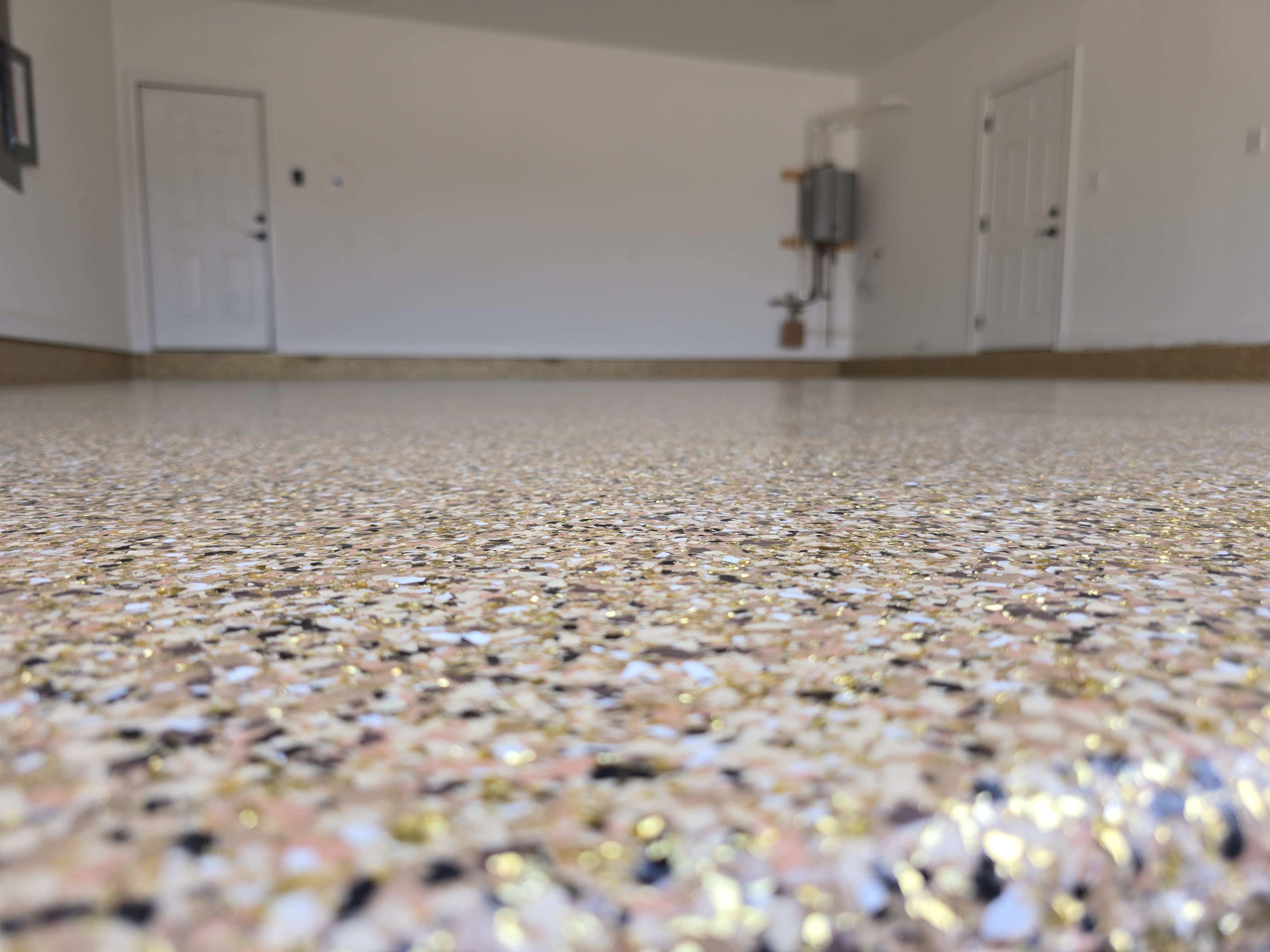 Garage upgrade using Outback w/ Mica by Elite Floor Solutions