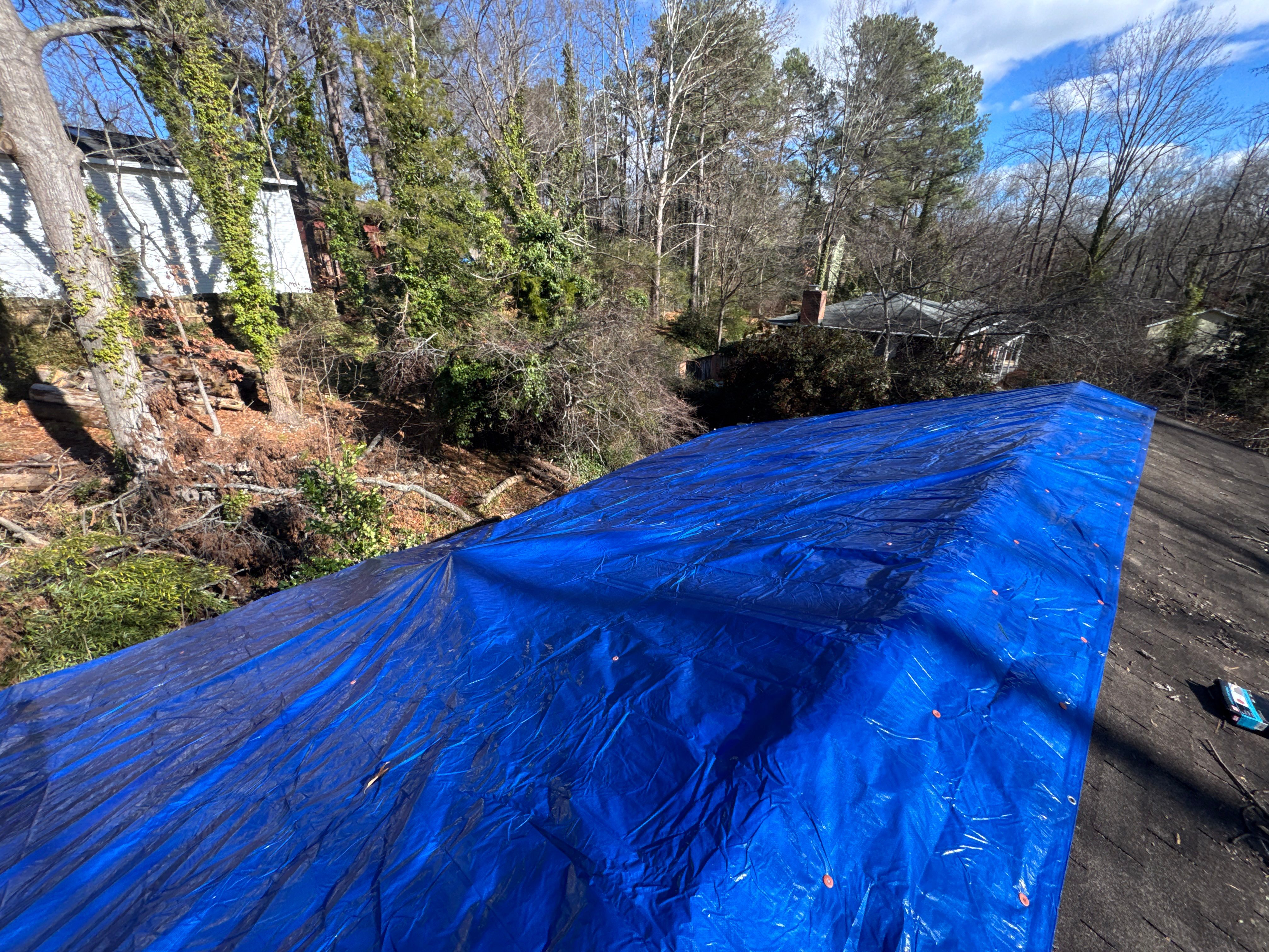Tree Damage Restoration  using GAF Timberline HDZ by USA Storm Roofing and Construction Group