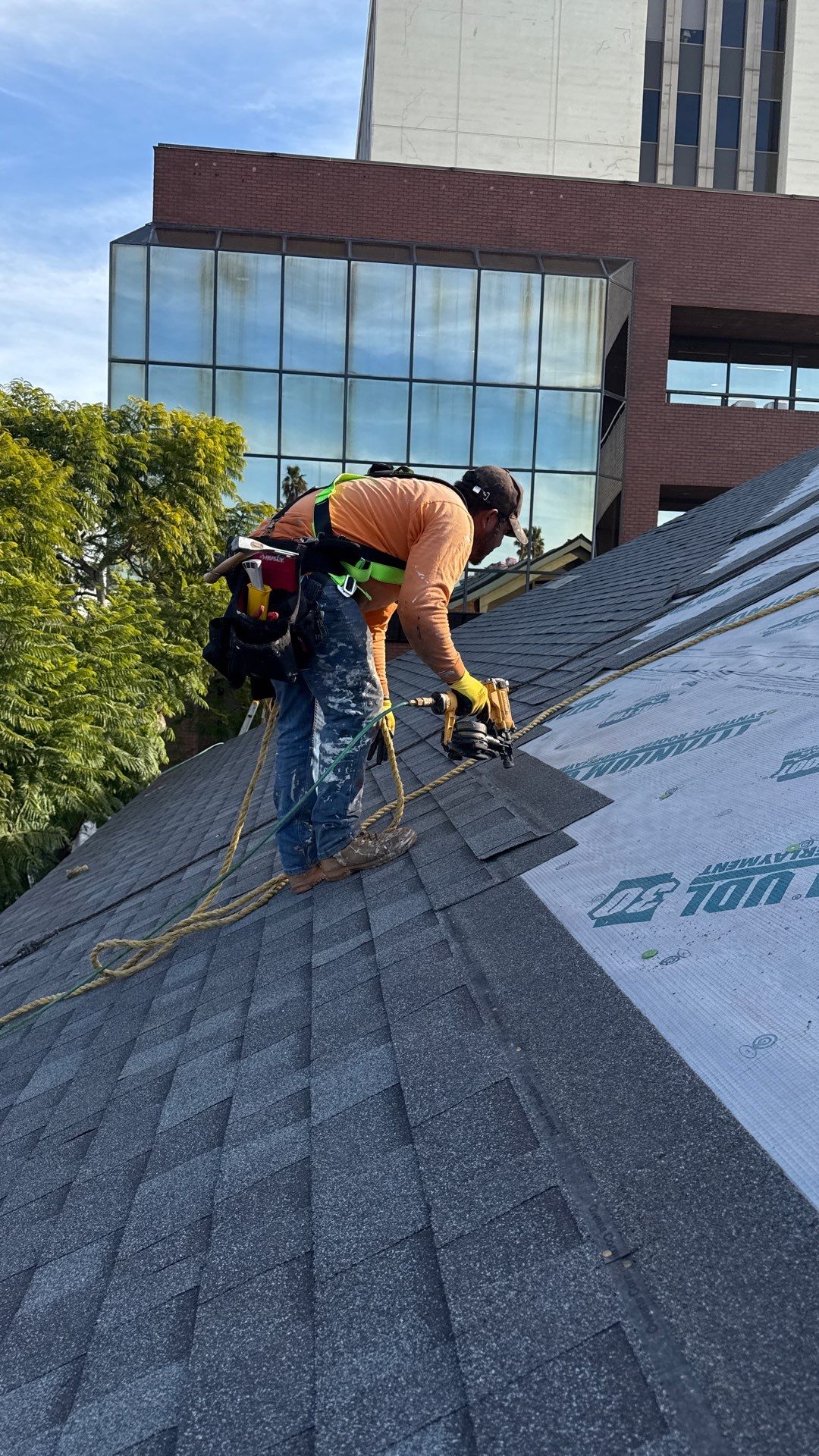 Brentwood Presbyterian Church - New Roof Installation using Owens Corning Duration Cool Shingles by Hull Brothers Roofing