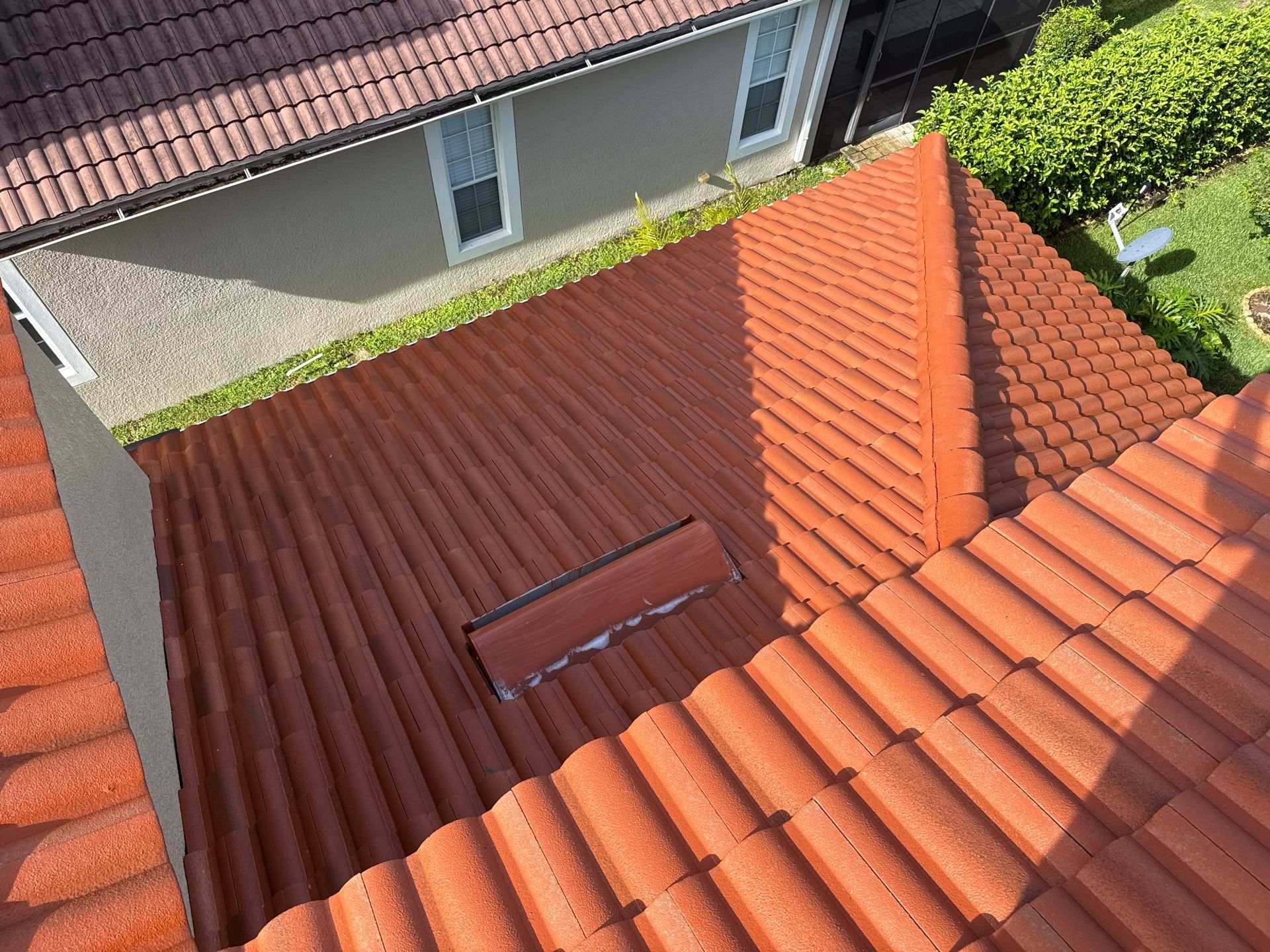 Soft Wash Tile Roof Cleaning in Sonoma Community, Sarasota, FL by Sunshine AquaWash
