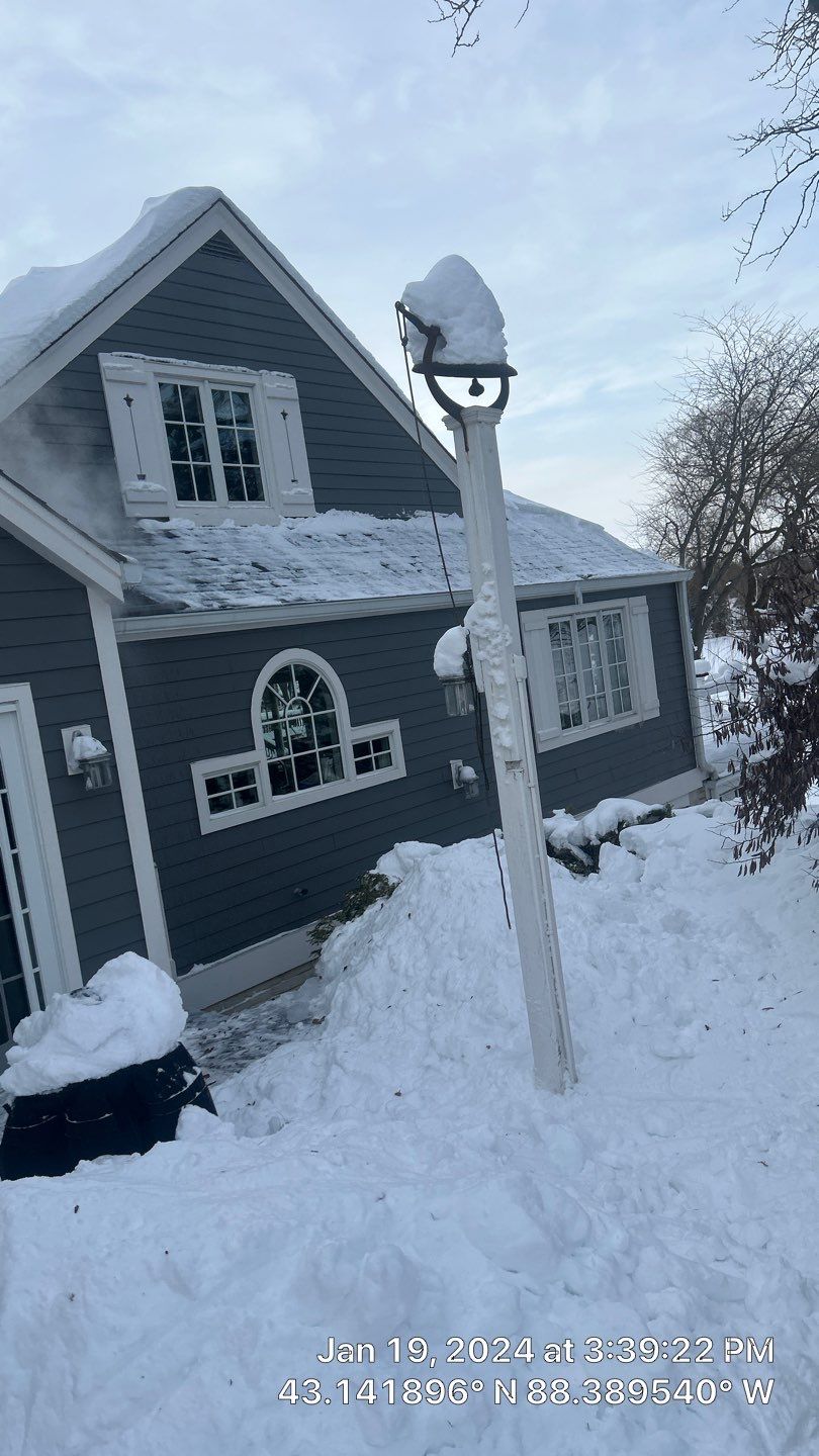 Roof Snow And Ice Dam Removal using Steamer by Total Restoration Services