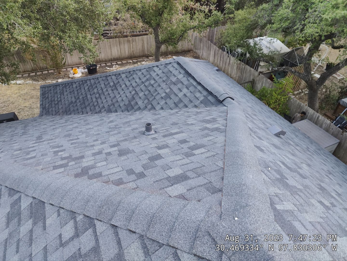 Residential Roofing Installation using Owens Corning TruDef Estate Gray by DeZign Roofing & Exteriors
