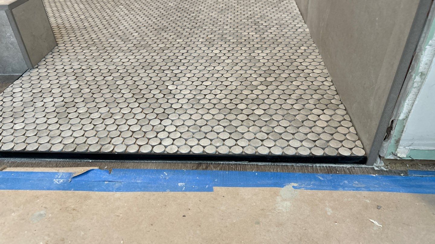 Stunning Tile Shower Installation  by Footprints Floors of Nashville