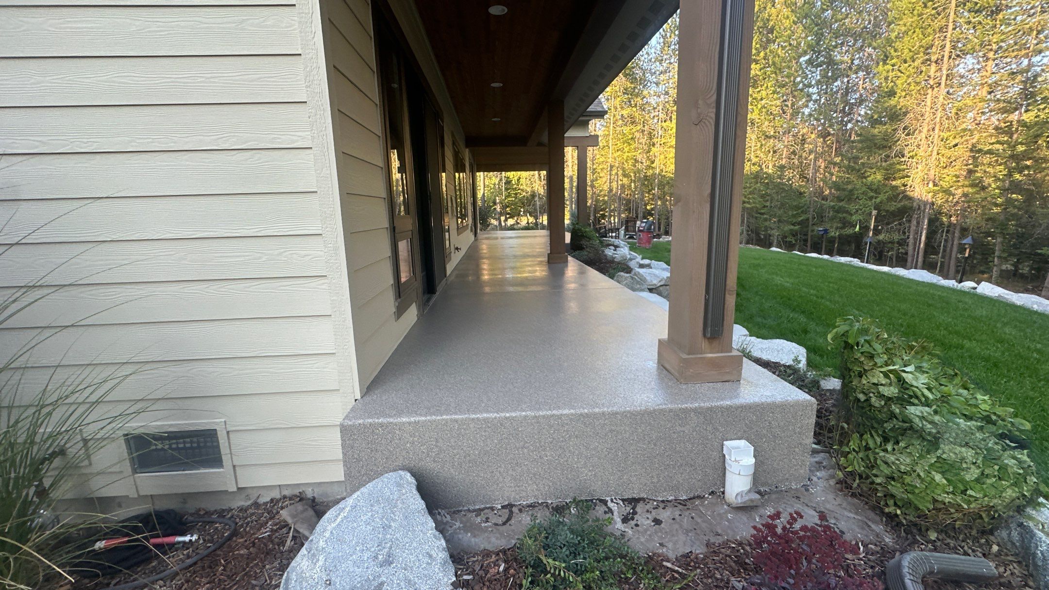 Patio Transformation using Rockford 1/8" by Croc Coatings, LLC
