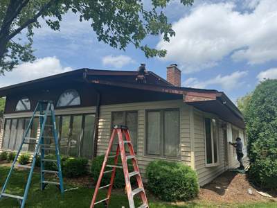 Turtle Shell gutter protection installation in Schaumburg, IL 60193, photograph 22