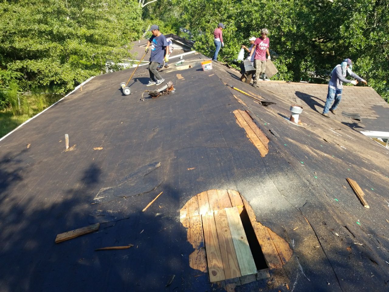 Residential Roofing Installation using Metal roofing by American Roofing & Construction LLC