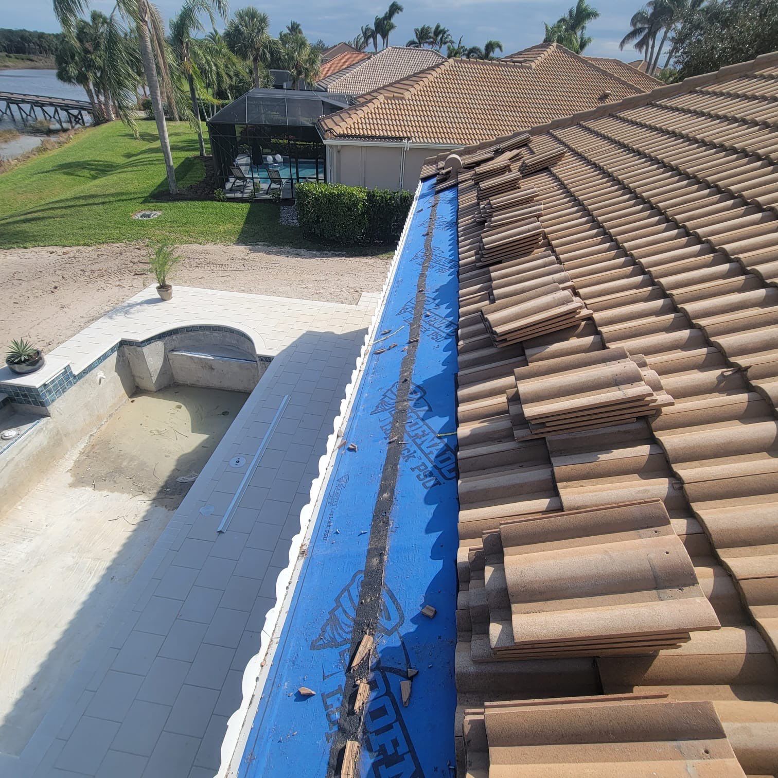 Residential Roofing Repair using Concrete Tile by Four Peaks Roofing