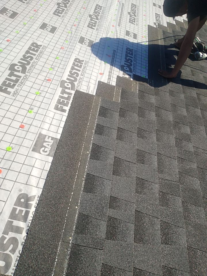 Residential Roofing Installation using Roof Replacement by American Roofing & Construction LLC