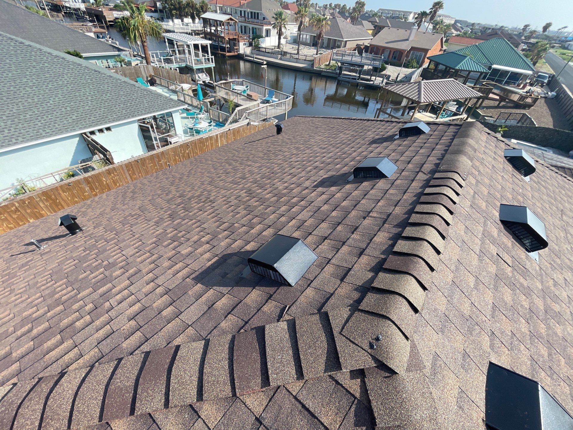 Residential Roofing Installation using GAF HDZ Barkwood by Lighthouse Roofing