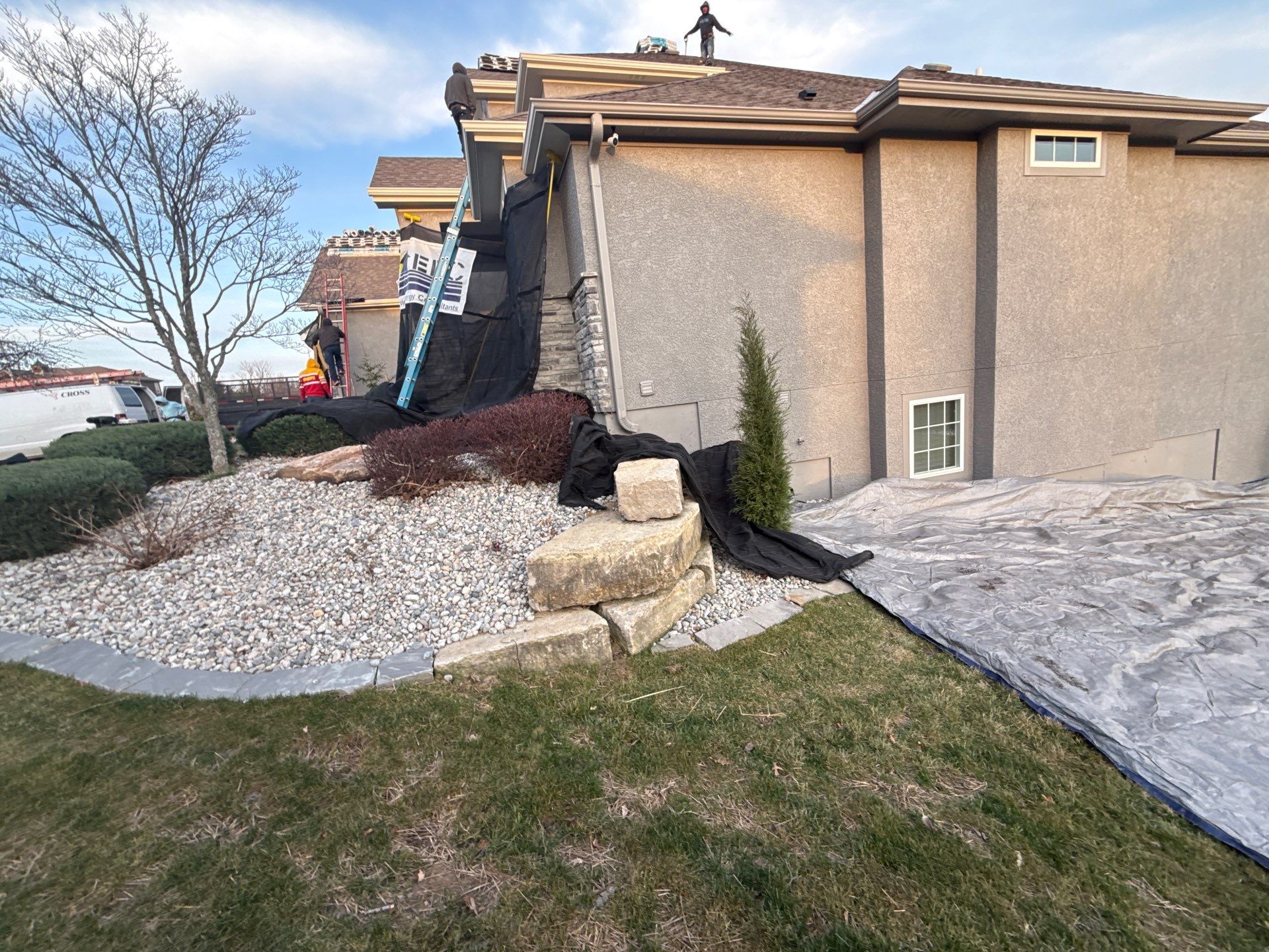 Hail Damaged Roof replacement in Staley Farms  by EEC  Windows, Siding & Roofing 