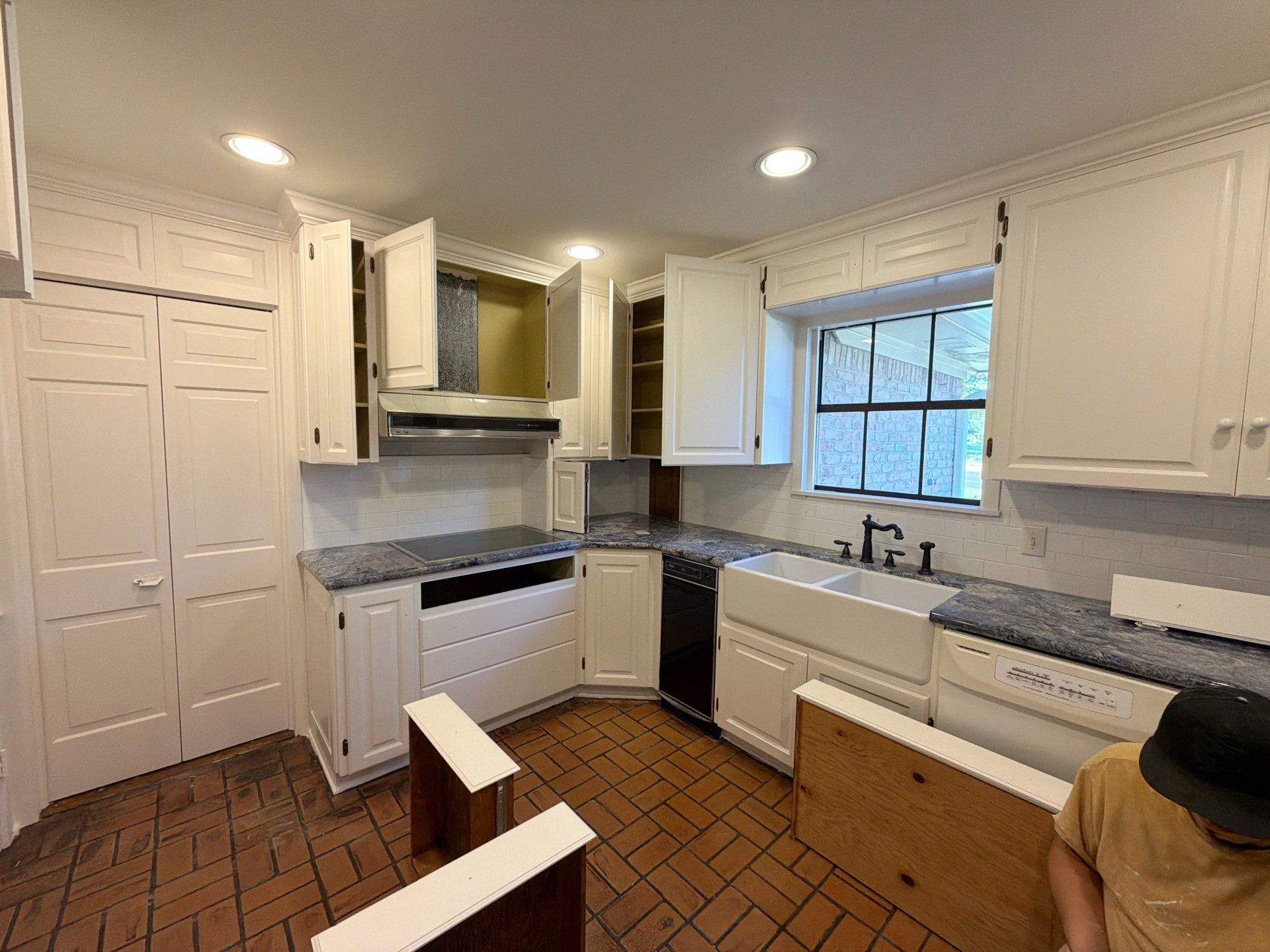 A Brilliant Cabinet Transformation | Tyler TX Quality Coats Painting by Quality Coats Painting