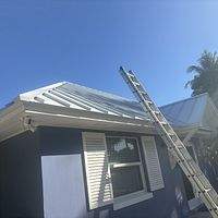.032 Aluminum 1.5" Mechanical Seam Regal White  by Total Roofing System The Metal Roof Experts