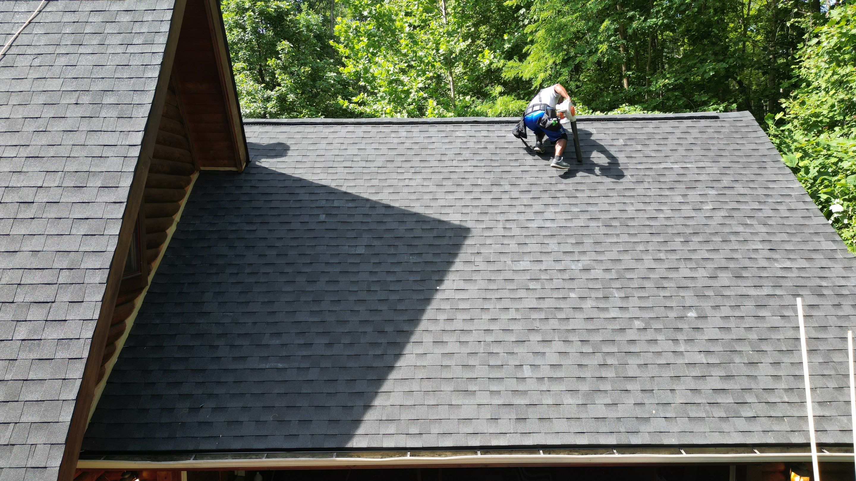 Residential Roofing Installation using Timberline HDZ Shingles - Charcoal by RoofX 