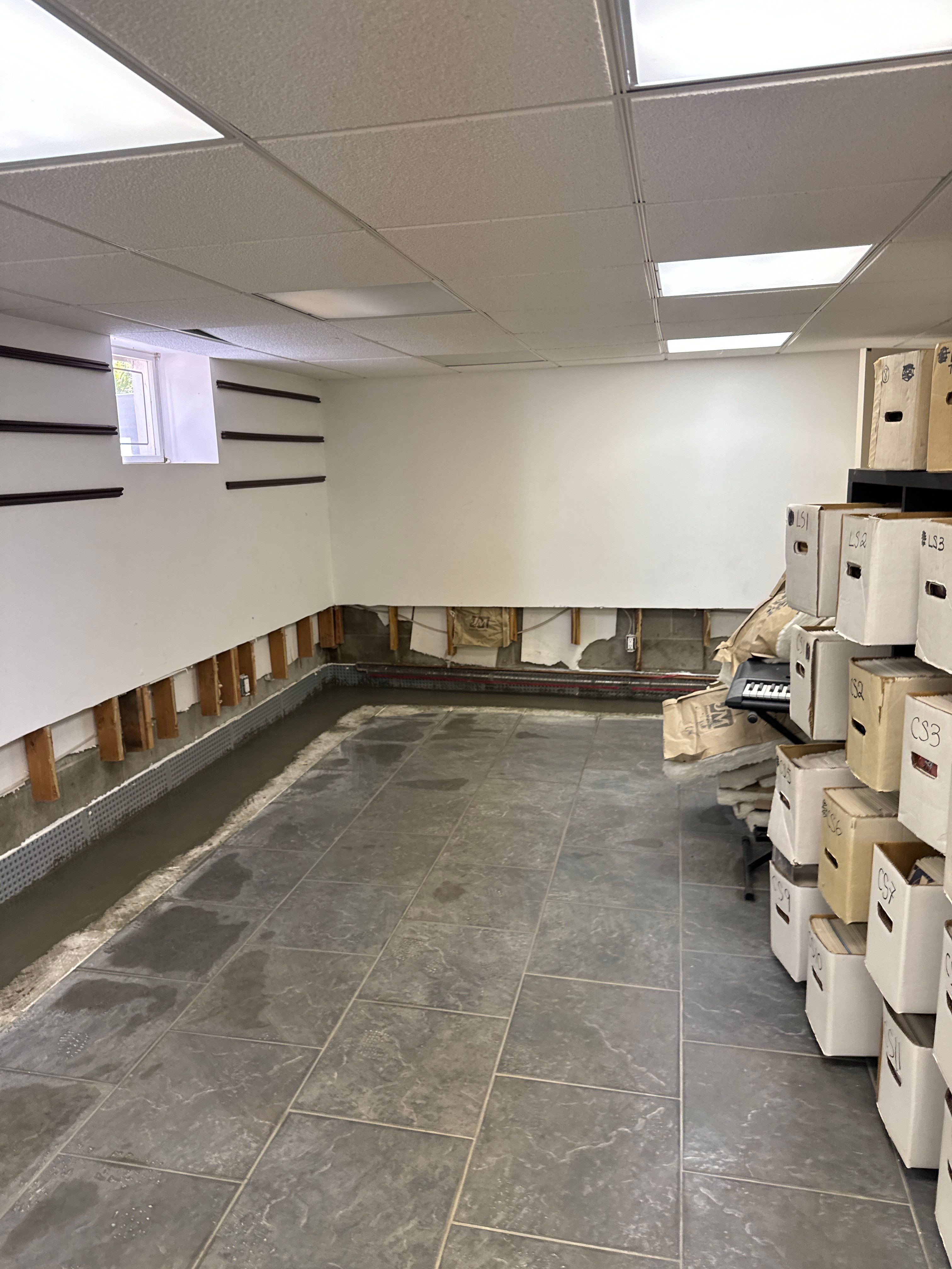 Interior French Drain Basking Ridge NJ by Pure Service Pro, LLC 
