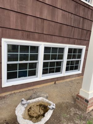 Triple Window Installation with Clean, Balanced Design