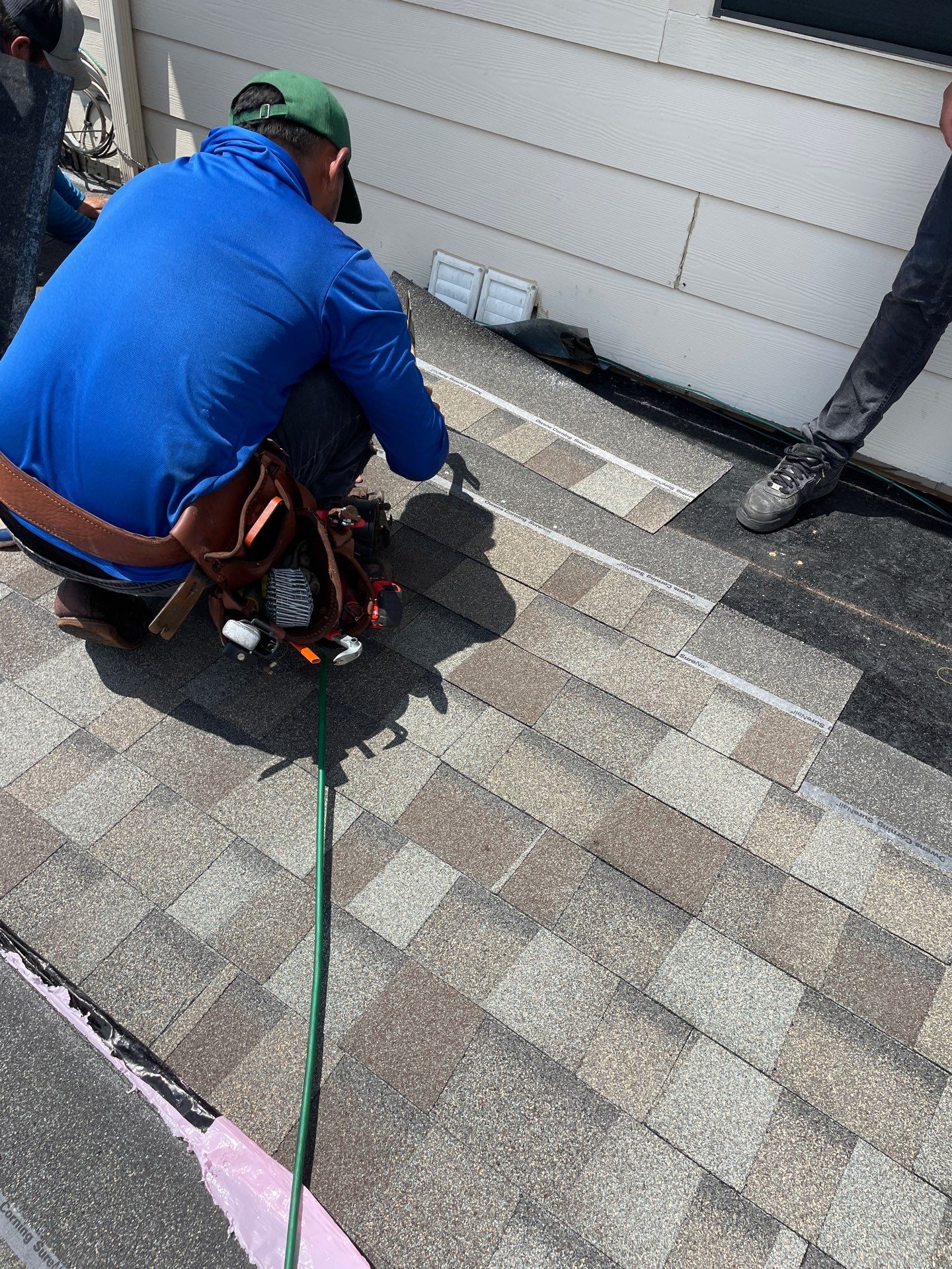 Residential Roofing Installation using Owen's Corning Duration (Lifetime) Shingles by Roof Repair Company