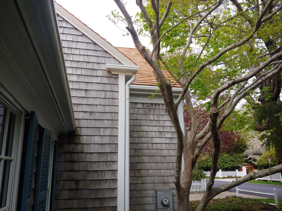 Gutter Installation using 4x5 FiberGlass Gutter with Moulding by Gutter Pro Enterprises