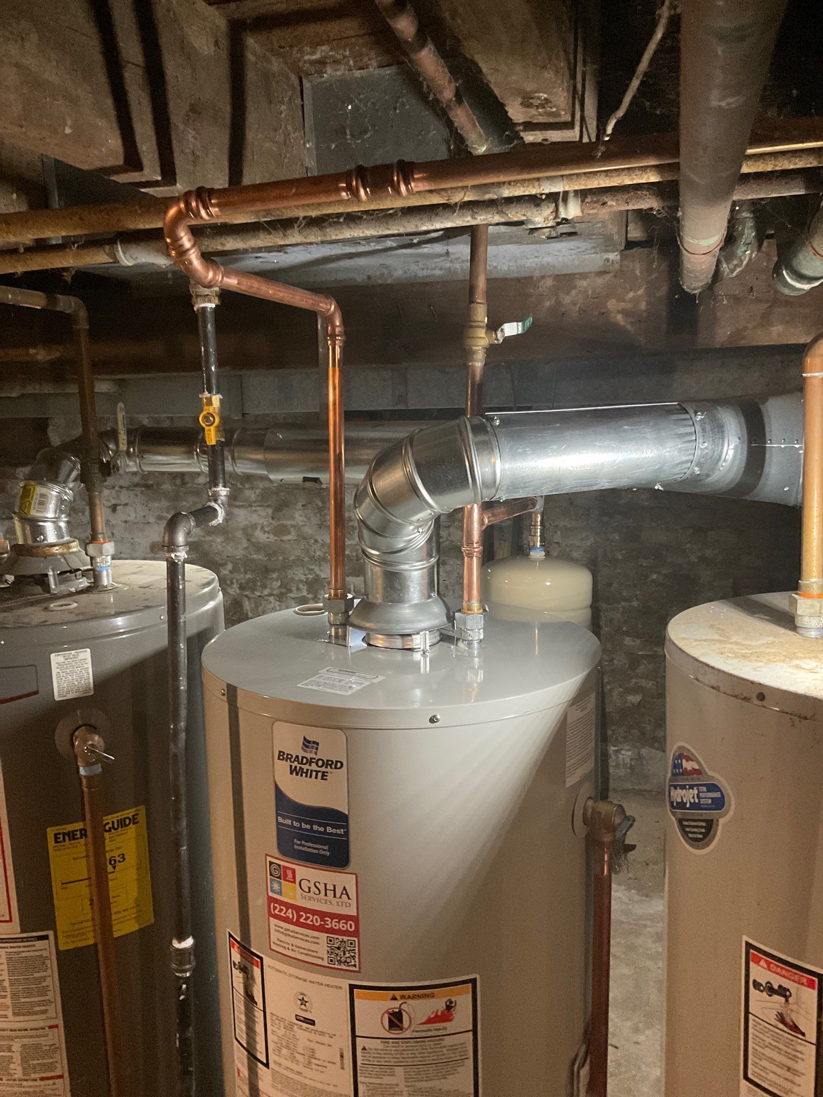 Bradford White Water Heater Installation by GSHA Services LTD