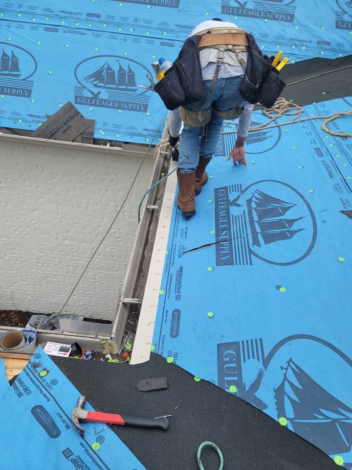Residential Roofing Installation using Roof Replacement by American Roofing & Construction LLC