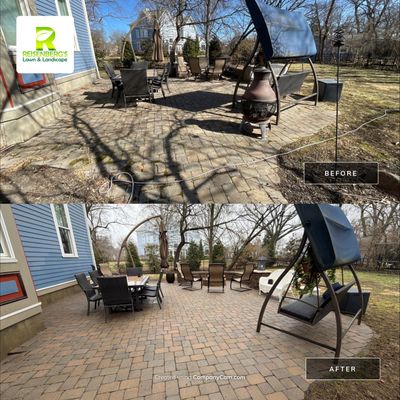 Surface Cleaning - Paver Patio