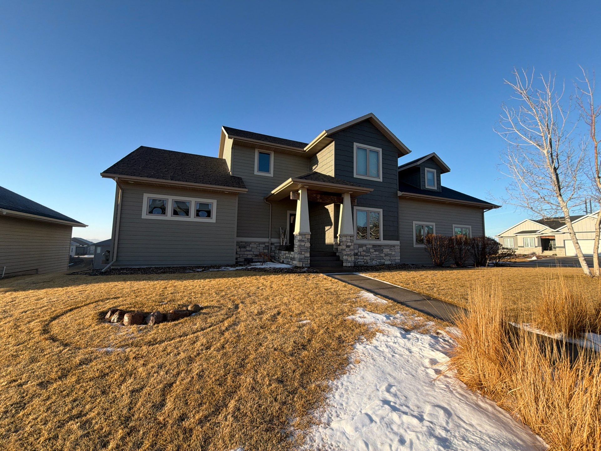 Residential Exterior Painting and Color Update in Sioux Falls by Select Painting, Coatings & Garage Cabinets