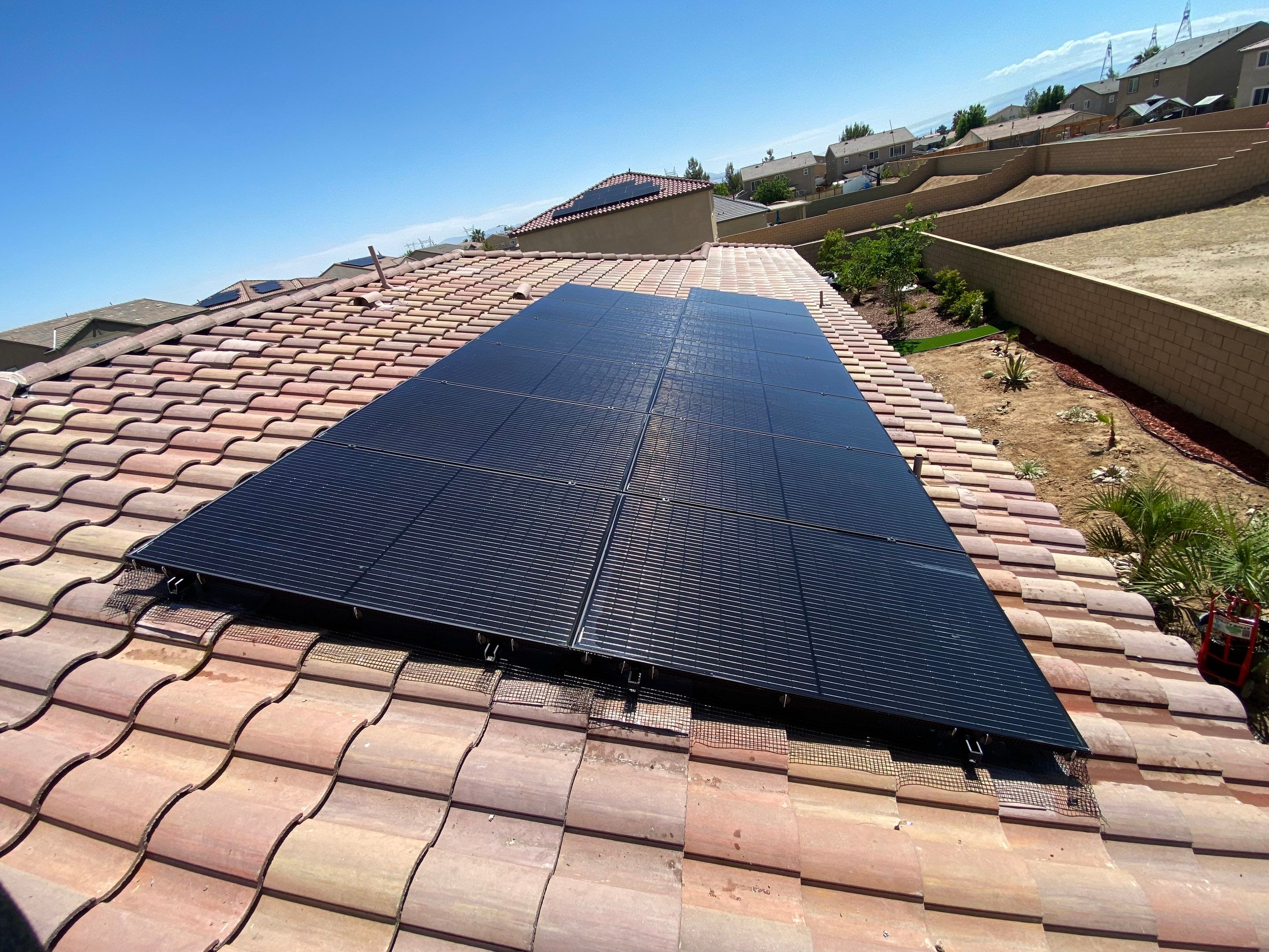 Bird Proofing Project in Victorville Ca by Palm Coast Solar Cleaning