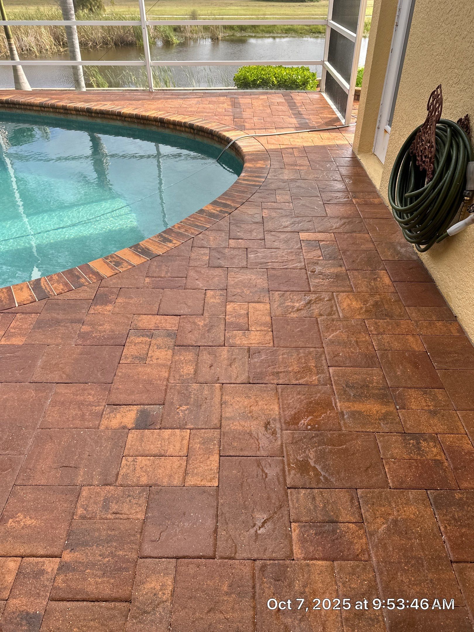 Driveway and Pool Deck Paver Restoration in Apollo Beach by Supreme Paver Experts