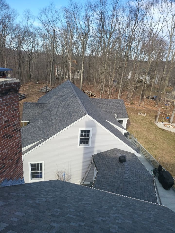 Residential Roofing Installation using Owens Corning TruDefinition Williamsburg slate by A Plus Exterior