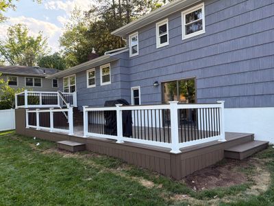 New Bi Level Deck In Westfield , New Jersey