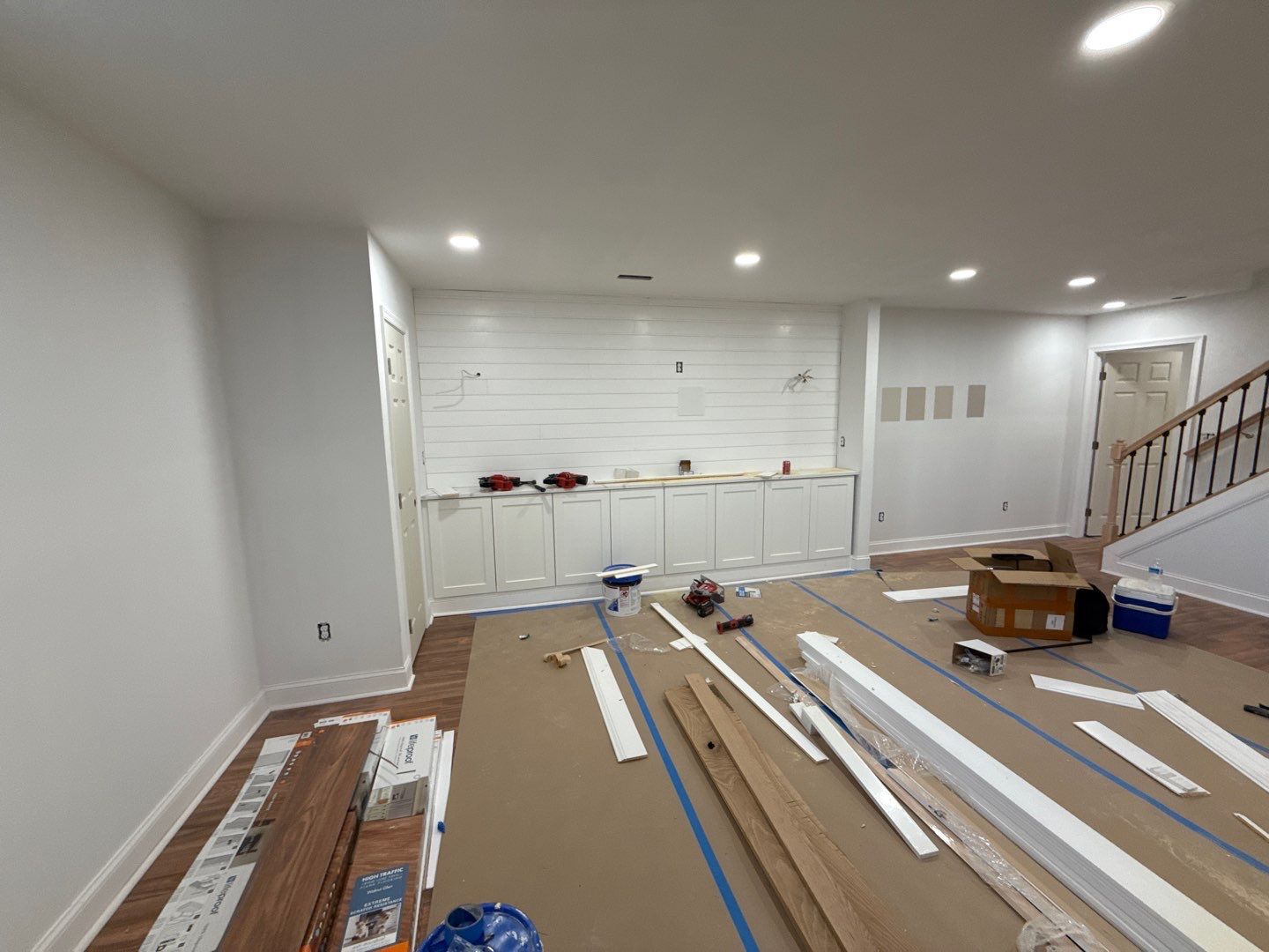 Full Basement Remodel in Sparks Glencoe by Bec Construction Llc