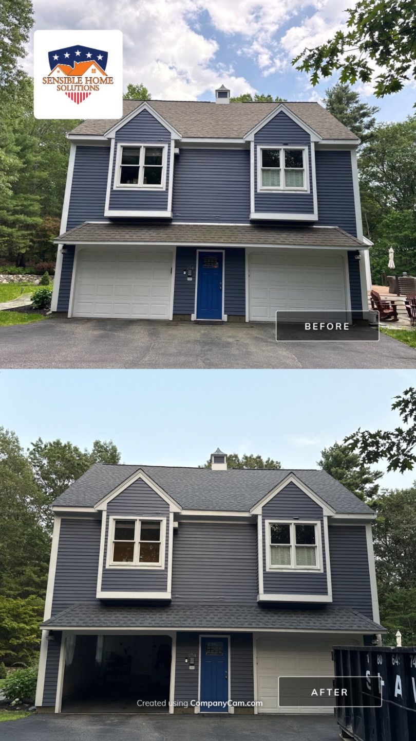 Solar-Ready Roof Replacement with GAF Pewter Gray Shingles & VELUX Skylights by Sensible Home Solutions