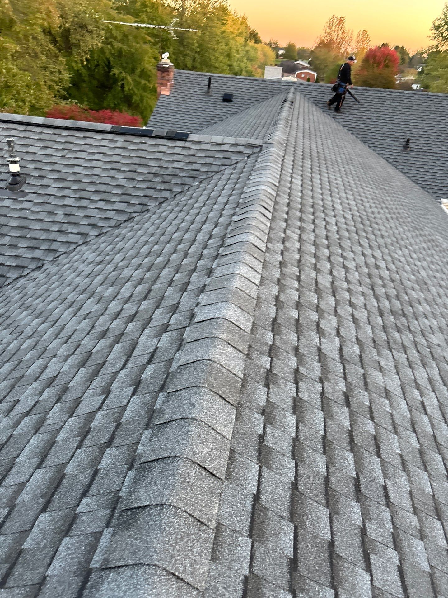 Residential Roofing Installation using Timberline UHDZ Shingles - Pewter Gray by RoofX 