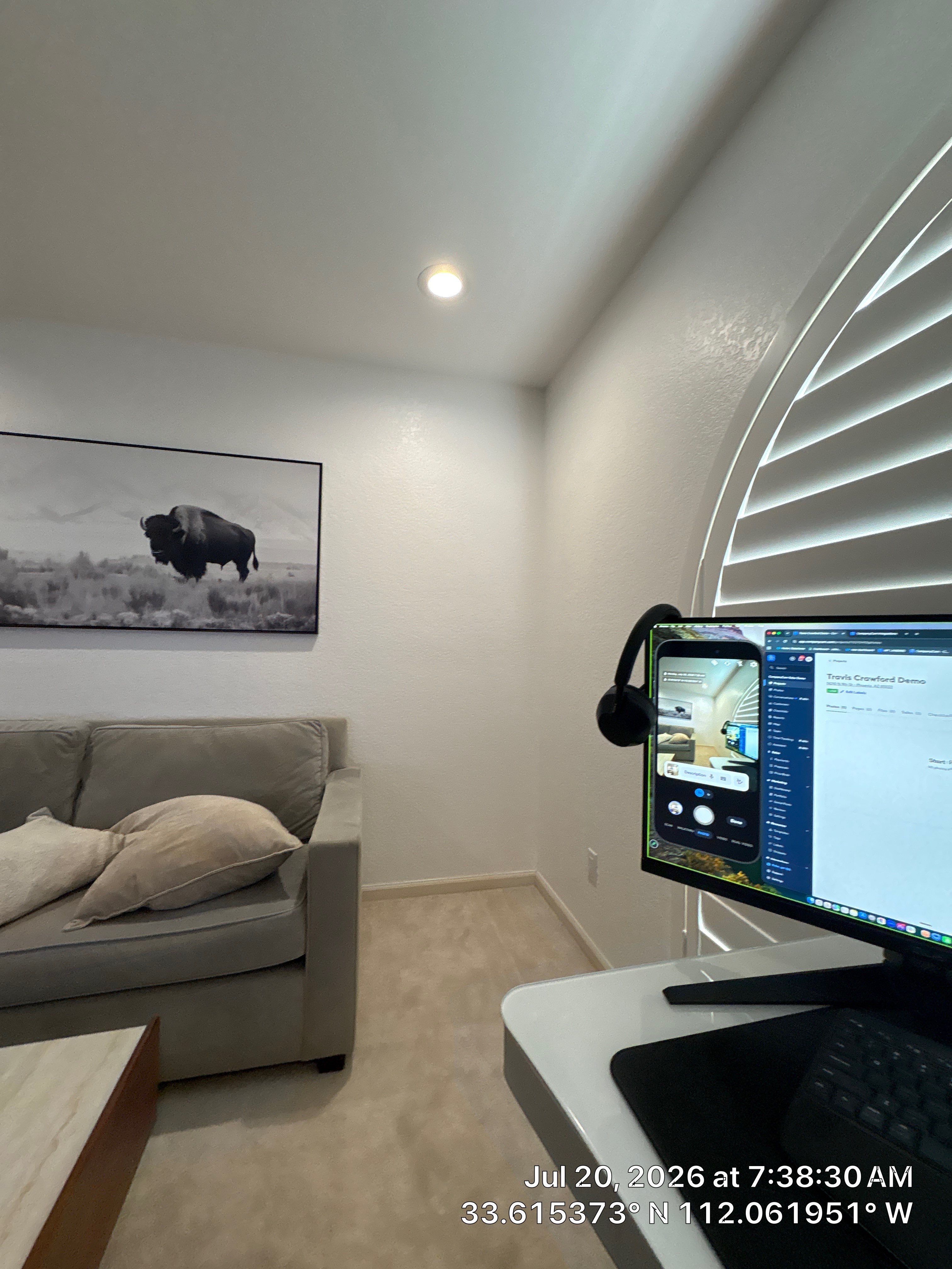 Phoenix Residential Electrical and Home Office AV Installation by CompanyCam Sales Demo