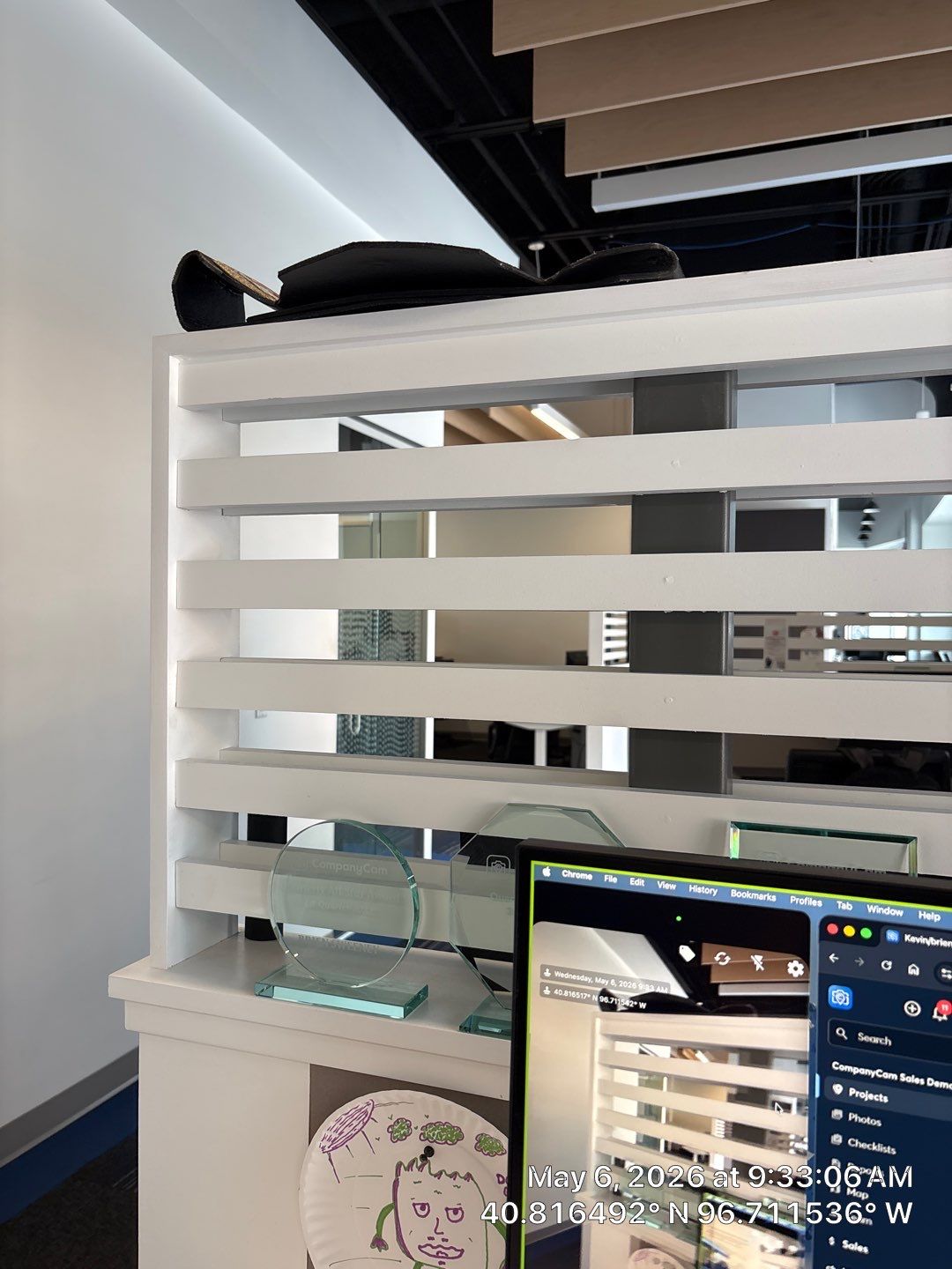 Modern Commercial Office Renovation with Wood Ceiling Baffles in Lincoln by CompanyCam Sales Demo