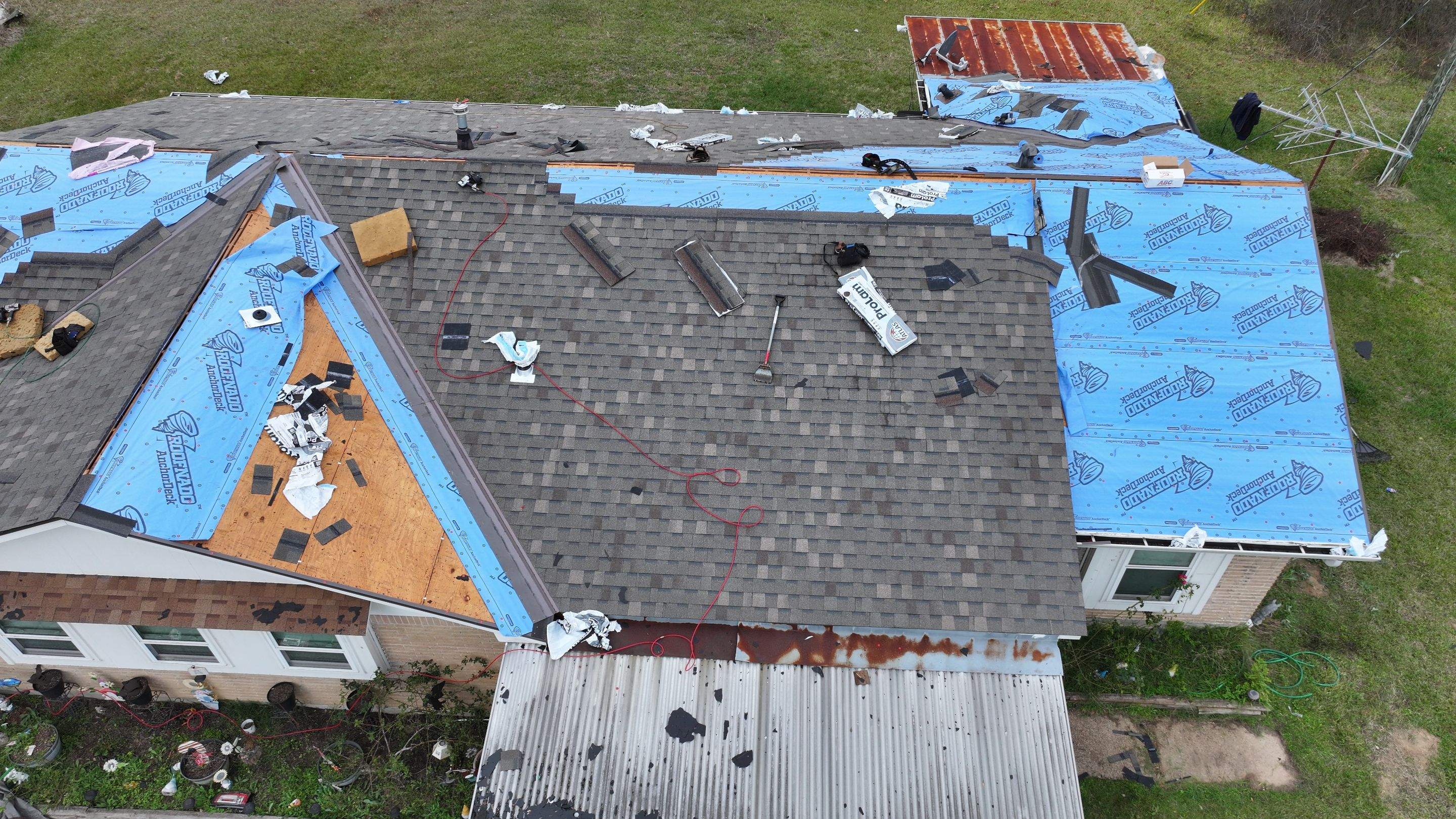Roof Replacement with New Decking — Magnolia, TX by PL Roofing & SB Roofing, LLC.